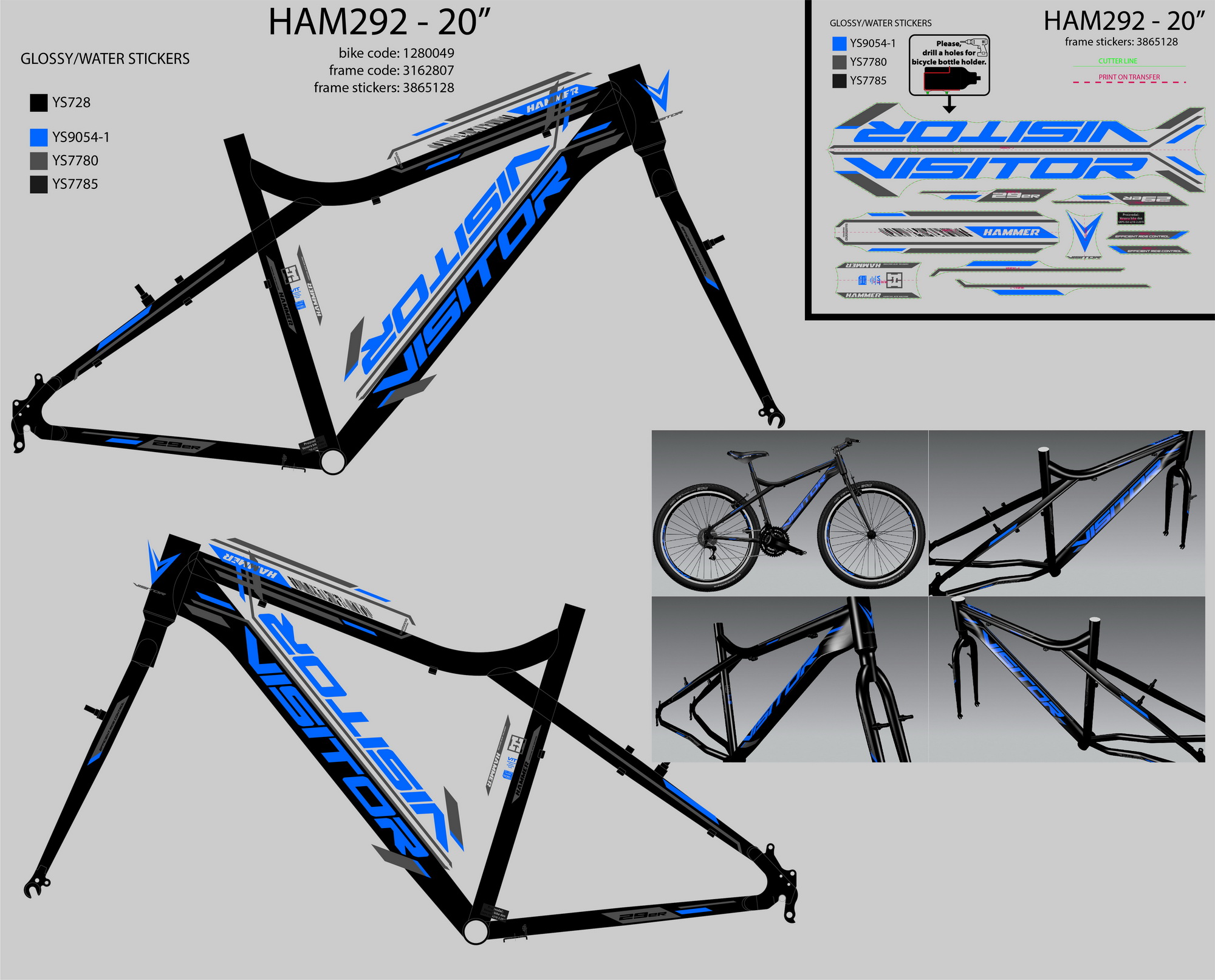 Ham292 29/20 F.RAM CASSINI za visitor hammer crni 2022 @@